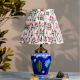 White Pink Block Print Empire Lampshade
